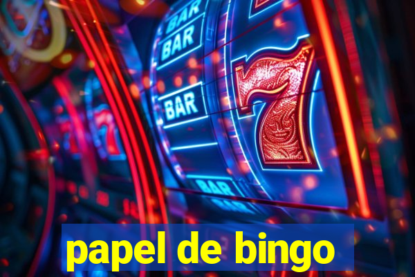 papel de bingo